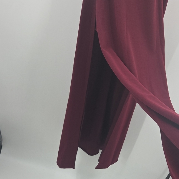 Chic Plum Maxi Dress With Dual Side Slits NWT - Picture 9 of 16